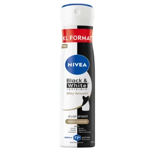 اسپری دئودورانت زنانه نیوآ مدل 72H Black & White Invisible Silky Smooth