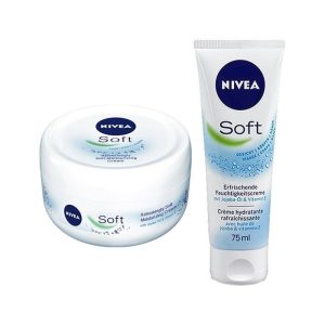 کرم مرطوب کننده نیوآ مدل سافت NIVEA Soft در حجم های ۷۵ و ۲۰۰ میلی لیتر