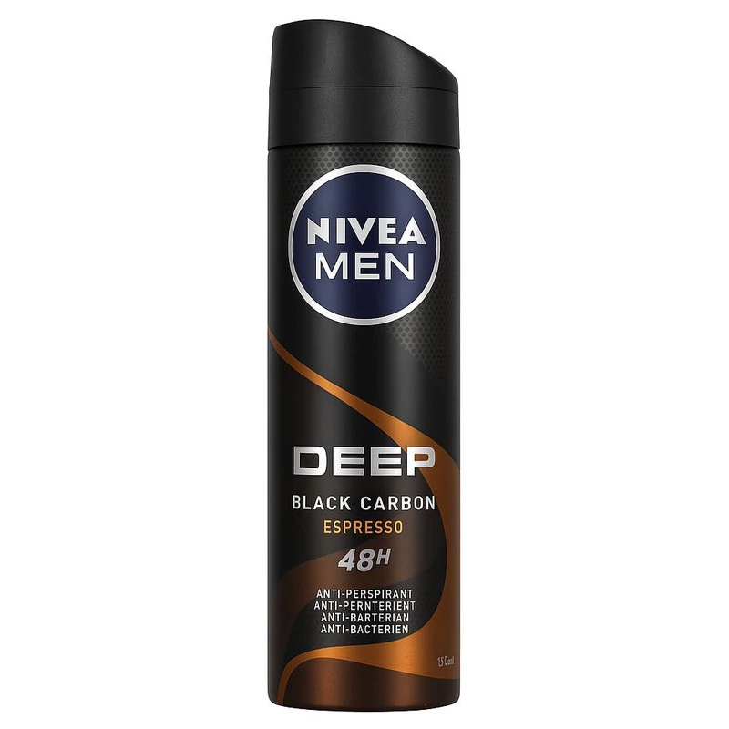 اسپری ضد تعریق مردانه نیوآ سری Deep Black Carbon مدل Espresso 48H