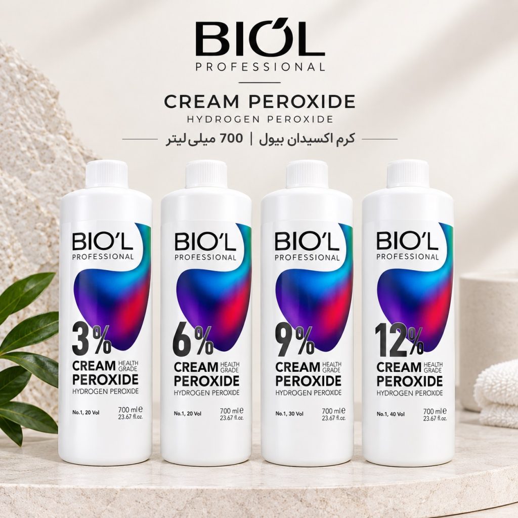 اکسیدان بیول (Biol) مدل 3، 6، 9 و 12 درصدی حجم 700 میلی لیتر