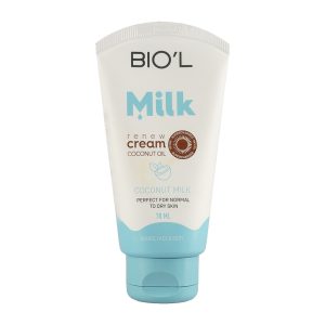 کرم مرطوب کننده بیول مدل Coconut Milk حاوی پروتئین شیر و روغن نارگیل حجم 75 میلی لیتر