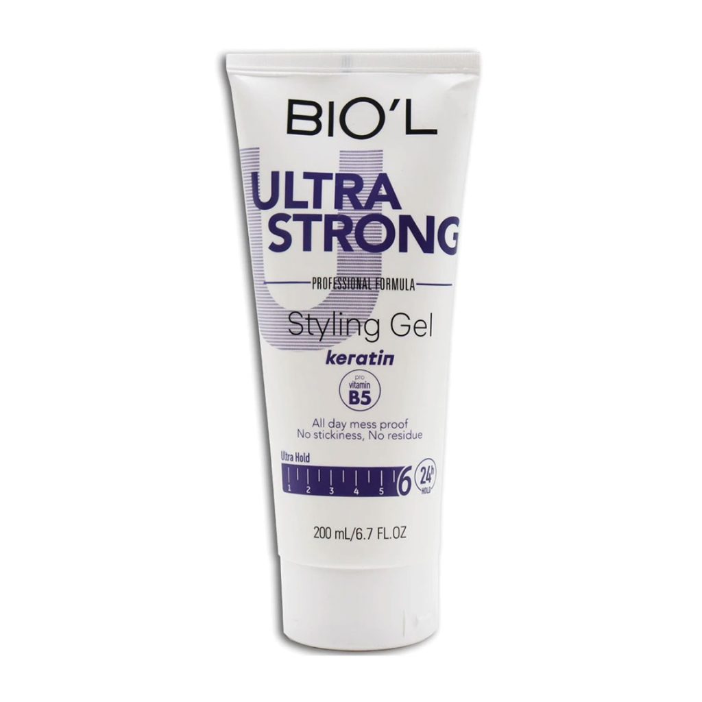 ژل حالت دهنده مو تیوپی بیول حاوی کراتین مدل Ultra Strong حجم 200 میلی لیتر