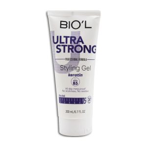 ژل حالت دهنده مو تیوپی بیول حاوی کراتین مدل Ultra Strong حجم 200 میلی لیتر